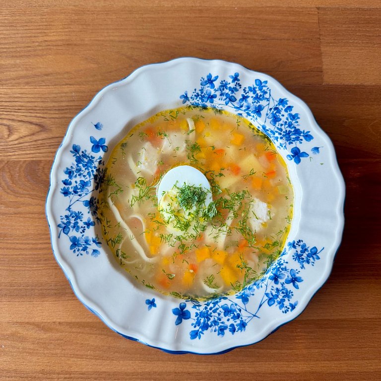 Б Куриный с яйцом